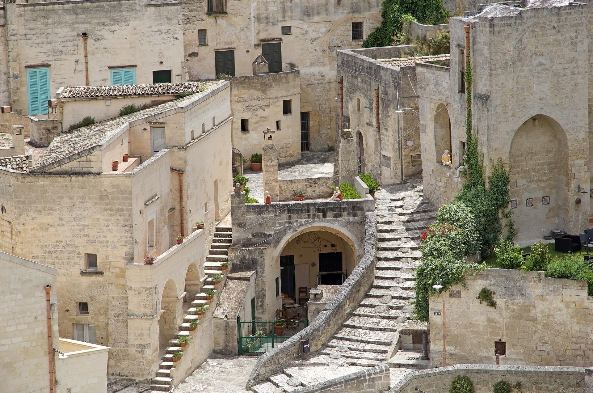 ulica Sassi w Materze